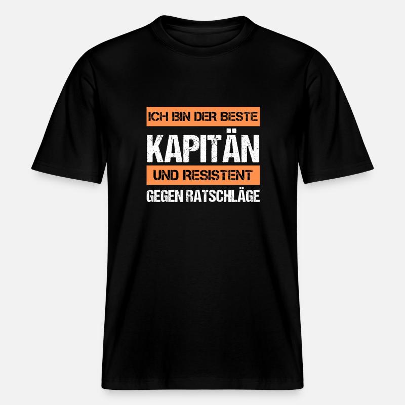 Resistant Captain -  RELAXED FIT Unisex Organic T-Shirt - black