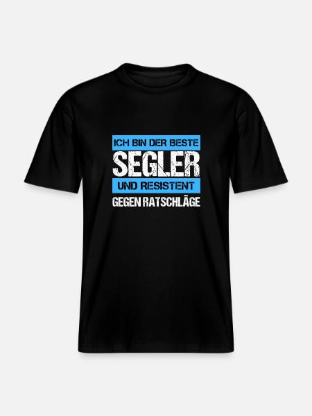 Marin résistant -  T-shirt unisexe RELAXED FIT en coton bio - noir