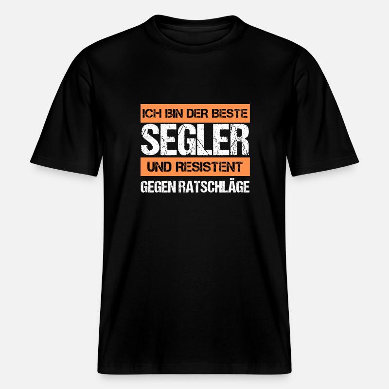 Resistenter Segler - RELAXED FIT Unisex Organic T-Shirt - Schwarz