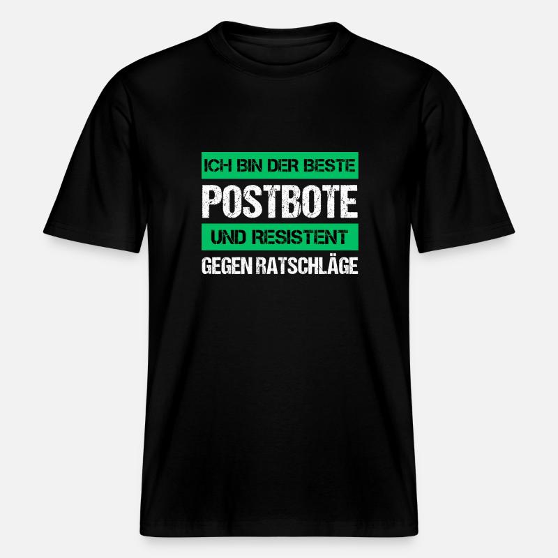 Resistenter Postbote - RELAXED FIT Unisex Organic T-Shirt - Schwarz