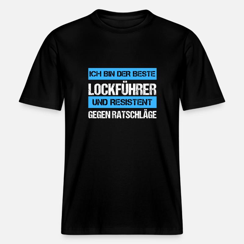 Resistenter Lockführer - RELAXED FIT Unisex Organic T-Shirt - Schwarz