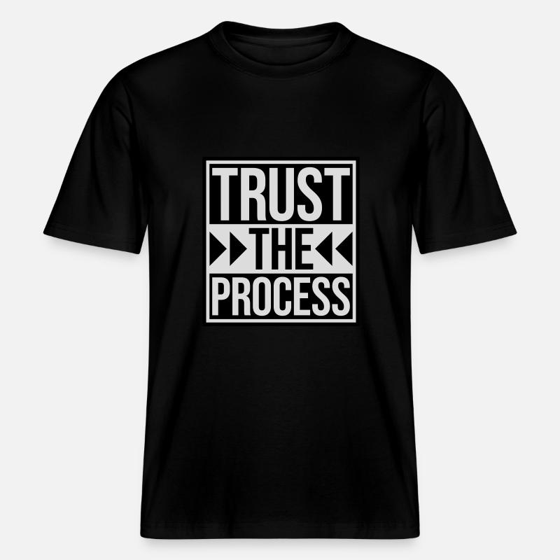 faire confiance au processus Devis -  T-shirt unisexe RELAXED FIT en coton bio - noir