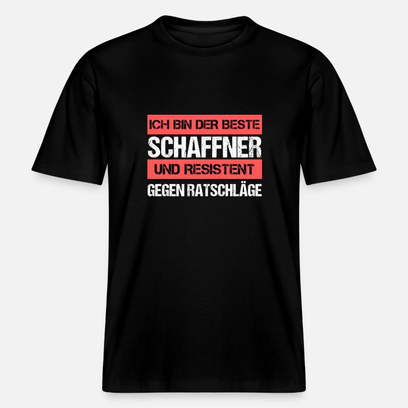 Resistenter Schaffner -  RELAXED FIT Unisex Organic T-Shirt - Schwarz