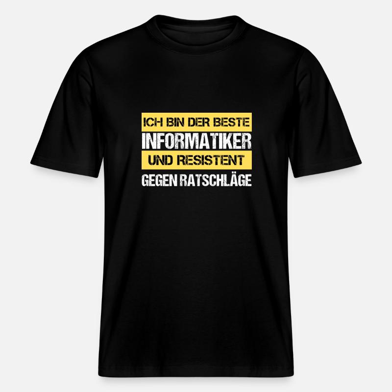 Resistenter Informatiker -  RELAXED FIT Unisex Organic T-Shirt - Schwarz