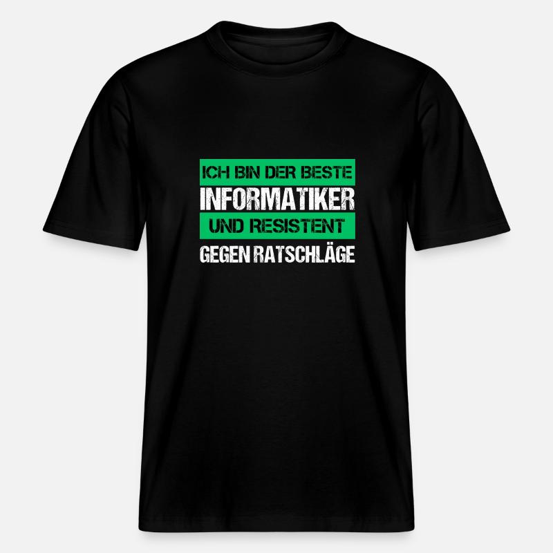 Resistenter Informatiker -  RELAXED FIT Unisex Organic T-Shirt - Schwarz
