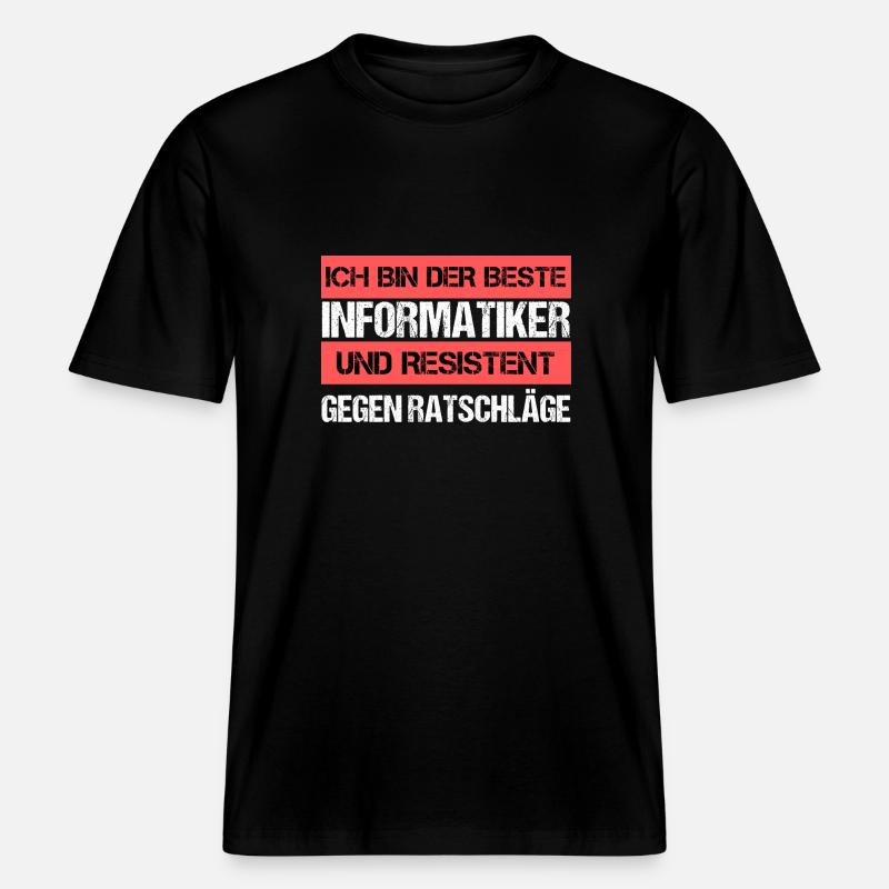 Resistenter Informatiker - RELAXED FIT Unisex Organic T-Shirt - Schwarz