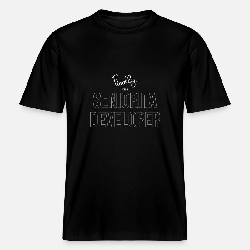 Senior Developer - RELAXED FIT Unisex Organic T-Shirt - black