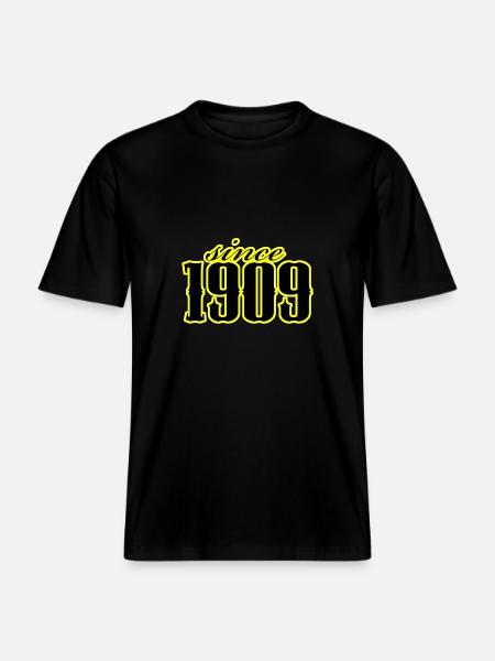 since 1909 (black) - RELAXED FIT Unisex Organic T-Shirt - black