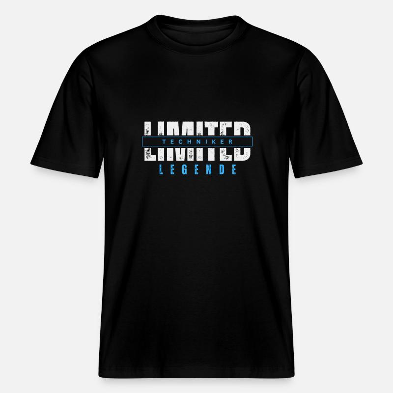 Légende limitée des techniciens. -  T-shirt unisexe RELAXED FIT en coton bio - noir