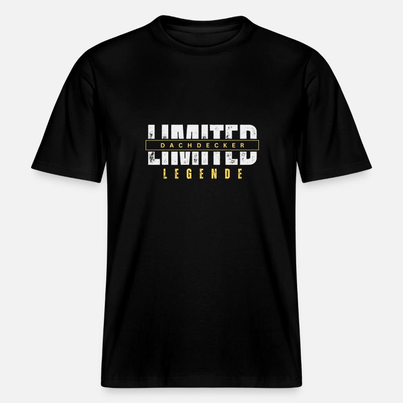 Légende limitée des couvreurs. -  T-shirt unisexe RELAXED FIT en coton bio - noir