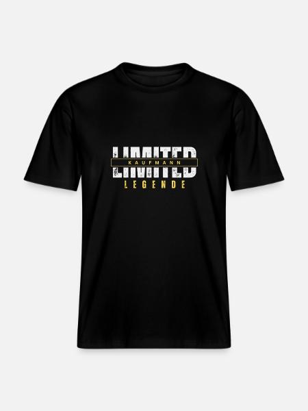 Légende marchande limitée. -  T-shirt unisexe RELAXED FIT en coton bio - noir