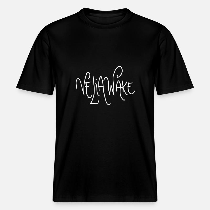 Veliawakelogo - T-shirt unisexe RELAXED FIT en coton bio - noir