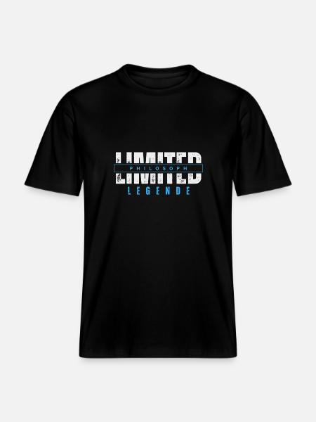 Limited Philosopher Legend. -  RELAXED FIT Unisex Organic T-Shirt - black