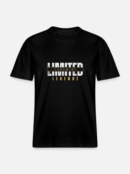 Légende fermière limitée. -  T-shirt unisexe RELAXED FIT en coton bio - noir