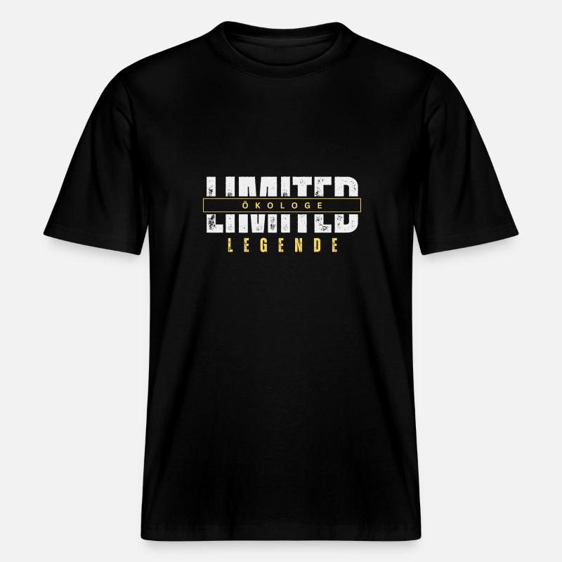 Légende écologiste limitée. - T-shirt unisexe RELAXED FIT en coton bio - noir