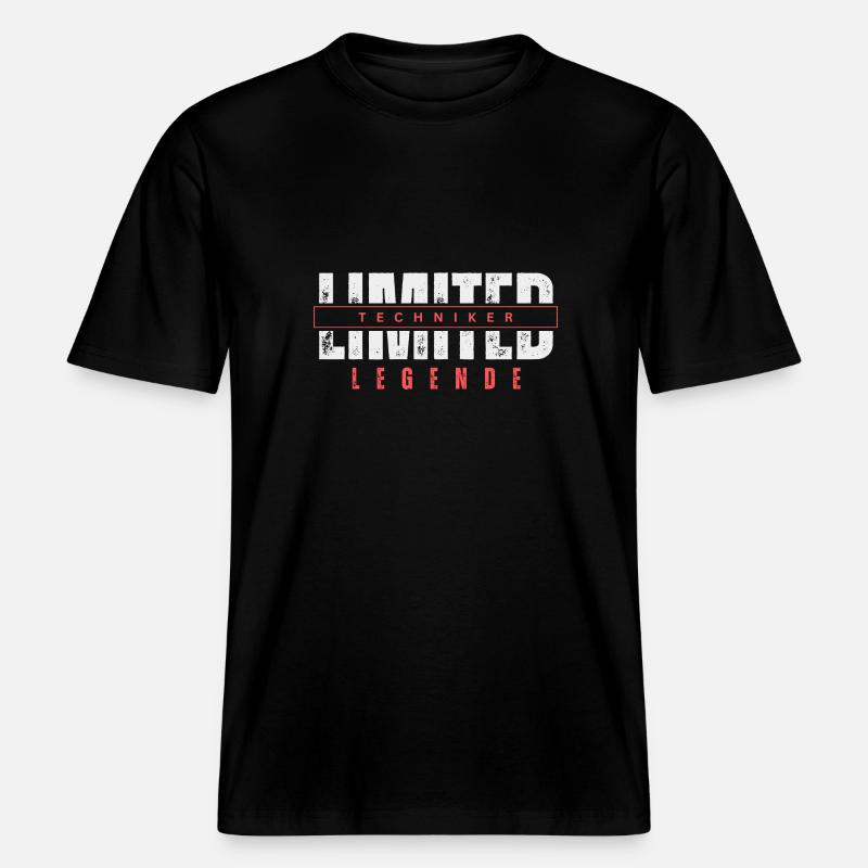 Légende de technicien limitée. -  T-shirt unisexe RELAXED FIT en coton bio - noir