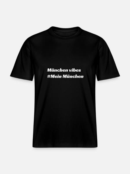 München -  RELAXED FIT Unisex Organic T-Shirt - Schwarz