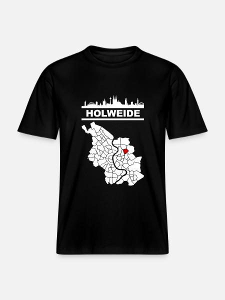 Holweide - RELAXED FIT Unisex Organic T-Shirt - Schwarz