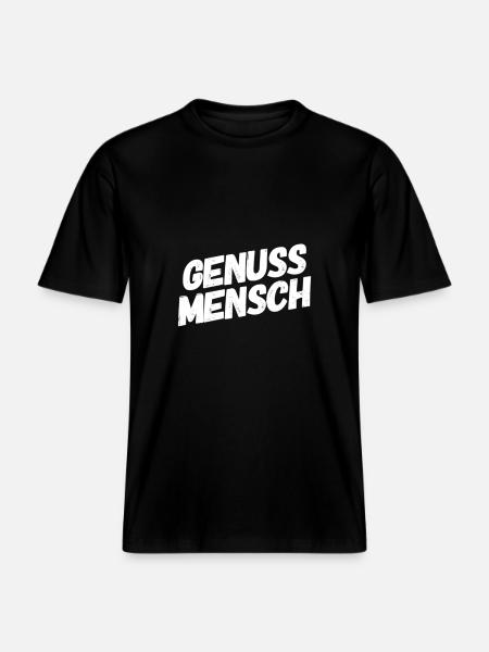 Genießer - RELAXED FIT Unisex Organic T-Shirt - Schwarz