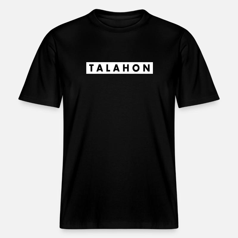 Talahon -  T-shirt unisexe RELAXED FIT en coton bio - noir