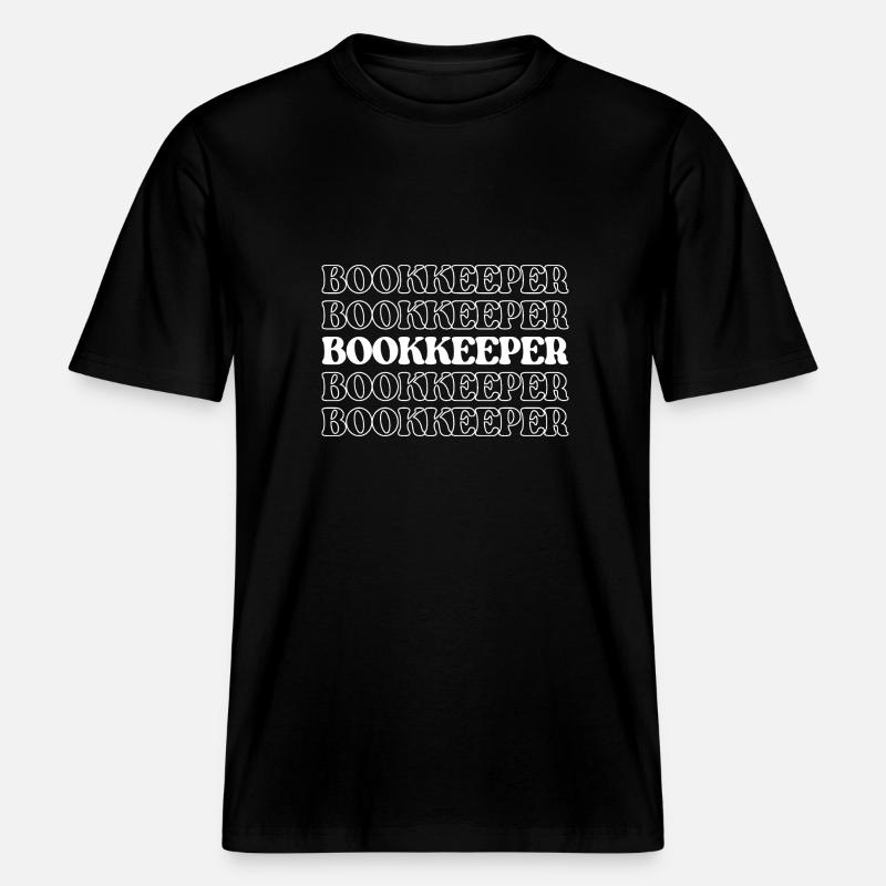 Aide-comptable Comptable Commis Auditeur -  T-shirt unisexe RELAXED FIT en coton bio - noir