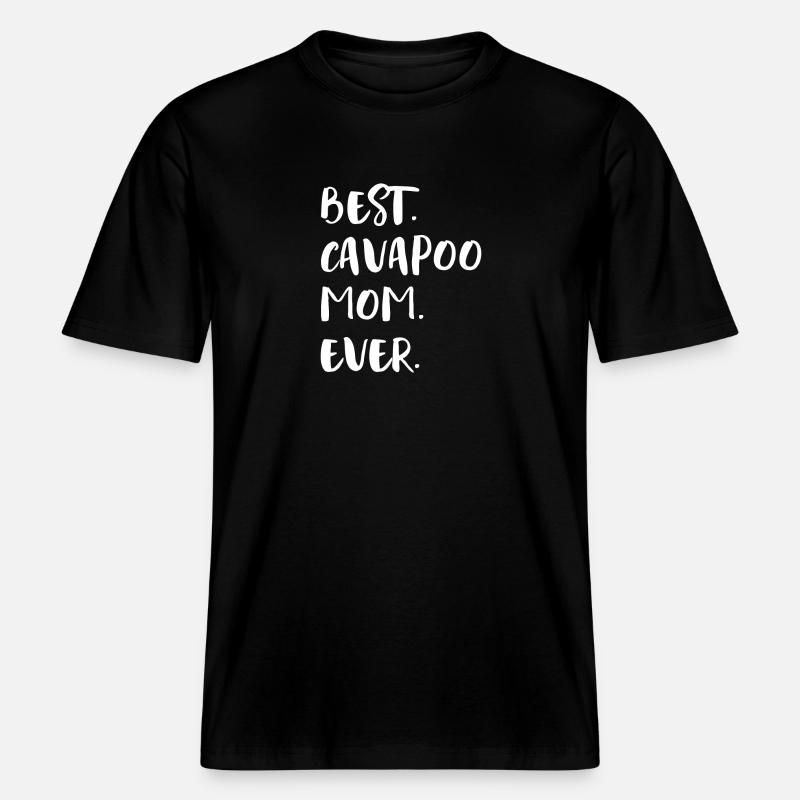Cavapoo Cavoodle -  RELAXED FIT Unisex Organic T-Shirt - Schwarz
