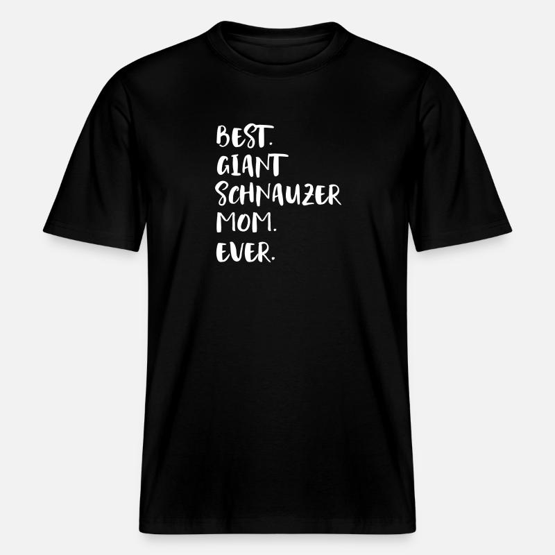 Riesenschnauzer Schnauzer géant -  T-shirt unisexe RELAXED FIT en coton bio - noir