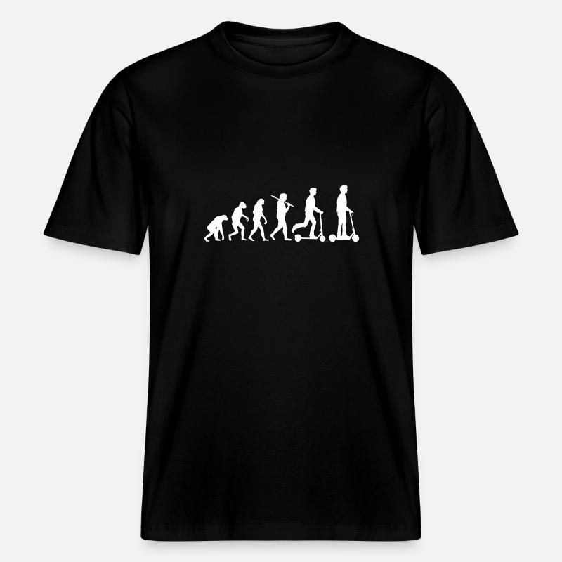 Evolution Escooter Elektroroller -  RELAXED FIT Unisex Organic T-Shirt - Schwarz