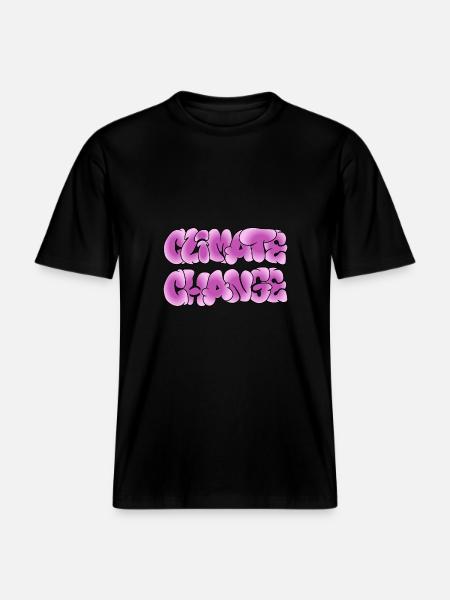 Klima-Wandel, Climate Change, Climachange - RELAXED FIT Unisex Organic T-Shirt - Schwarz
