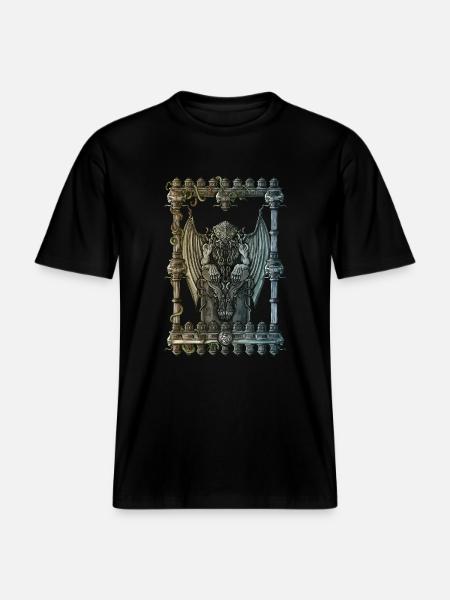 Cthulhu -  T-shirt unisexe RELAXED FIT en coton bio - noir