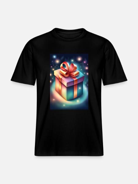Magical surprise present -  RELAXED FIT Unisex Organic T-Shirt - black