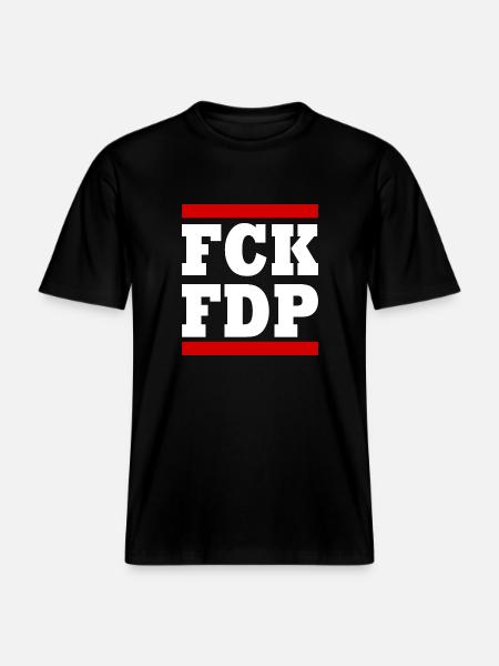 Fck fdp -  RELAXED FIT Unisex Organic T-Shirt - black