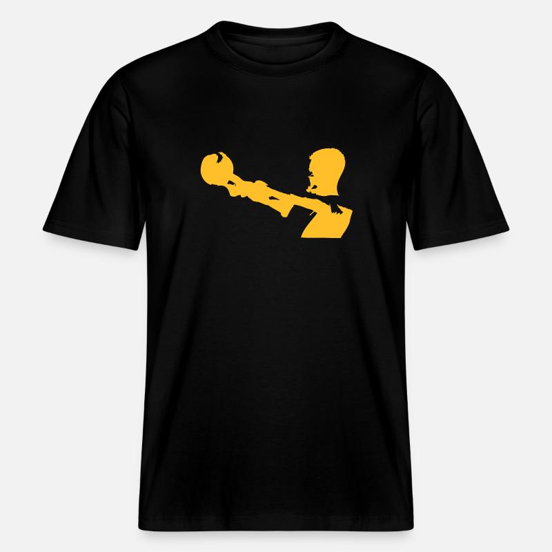 Kugelhantel Action - RELAXED FIT Unisex Organic T-Shirt - Schwarz