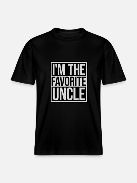 at The Favorite Uncle -  RELAXED FIT Unisex Organic T-Shirt - black