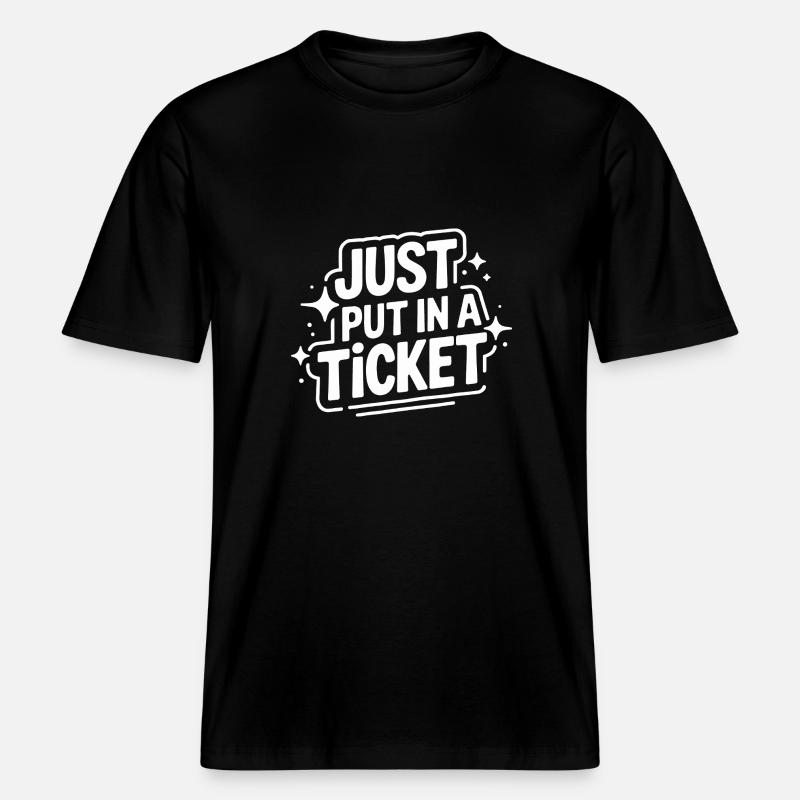 Technical Support Computer - RELAXED FIT Unisex Organic T-Shirt - black