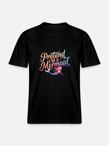 Mermaid Fable Mermaids Fairy Tale -  RELAXED FIT Unisex Organic T-Shirt - black