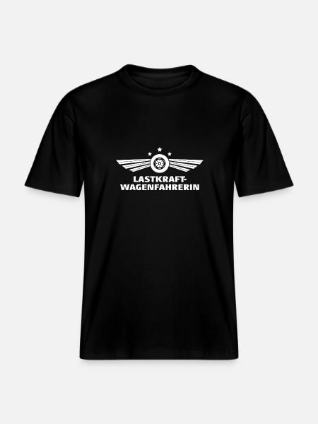 Lorry driver - RELAXED FIT Unisex Organic T-Shirt - black