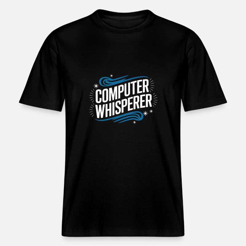 Technical Support Computer - RELAXED FIT Unisex Organic T-Shirt - black