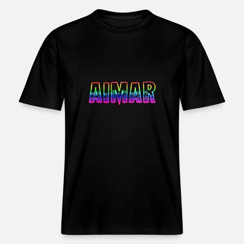 aimar rs regenbogen -  RELAXED FIT Unisex Organic T-Shirt - Schwarz