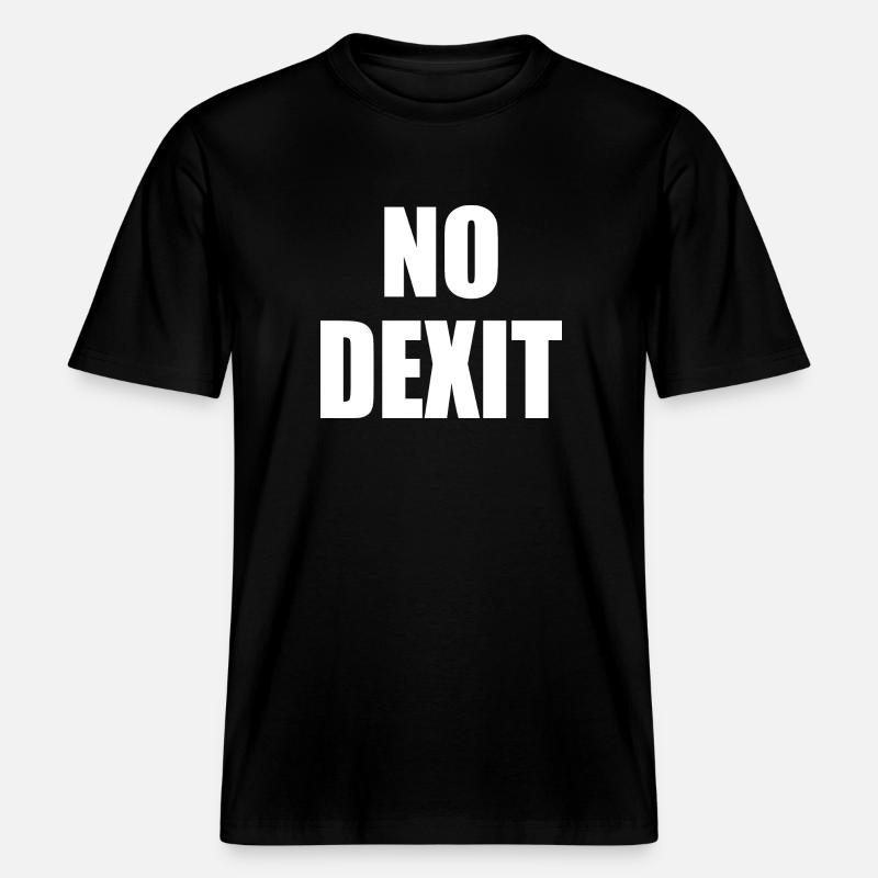 No dexit -  T-shirt unisexe RELAXED FIT en coton bio - noir