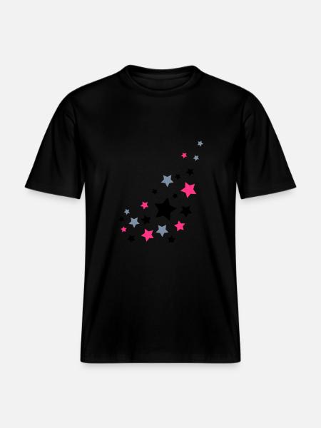 Stars - Stars - Space - RELAXED FIT Unisex Organic T-Shirt - black