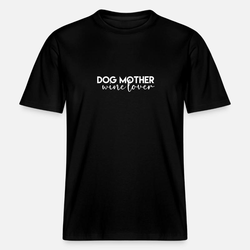 Hundemutter -  RELAXED FIT Unisex Organic T-Shirt - Schwarz