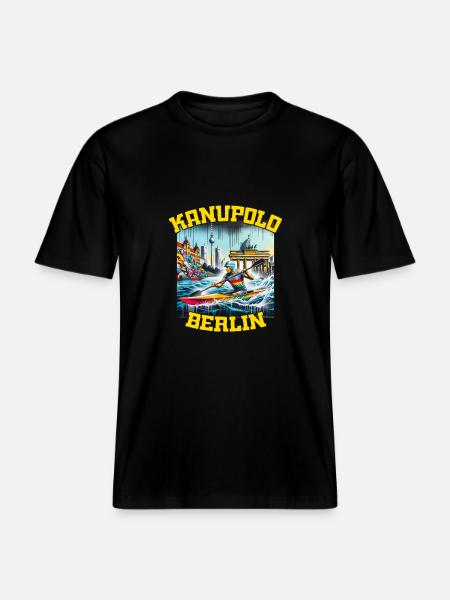 Kanupolo Berlin Graffiti - RELAXED FIT Unisex Organic T-Shirt - Schwarz