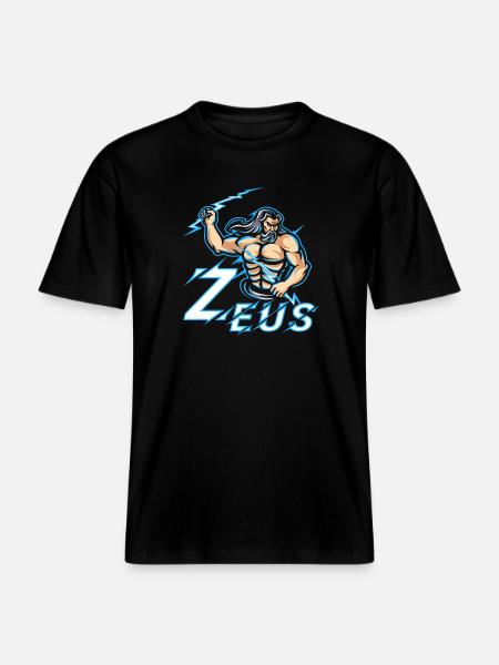 Zeus Mythologie grecque Graphique - T-shirt unisexe RELAXED FIT en coton bio - noir