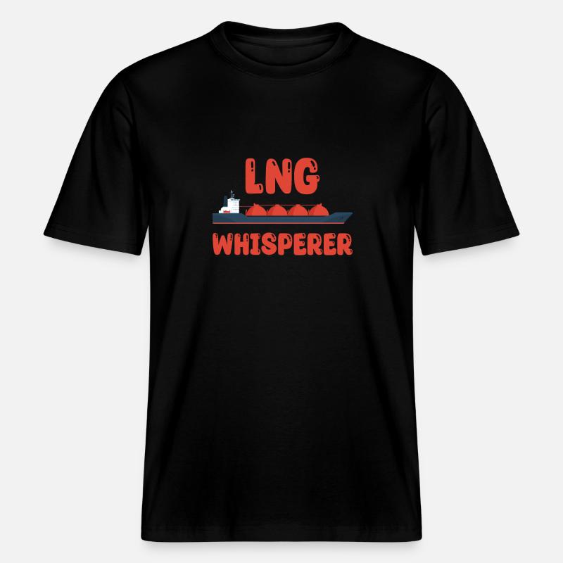 LNG Flüsterer -  RELAXED FIT Unisex Organic T-Shirt - Schwarz