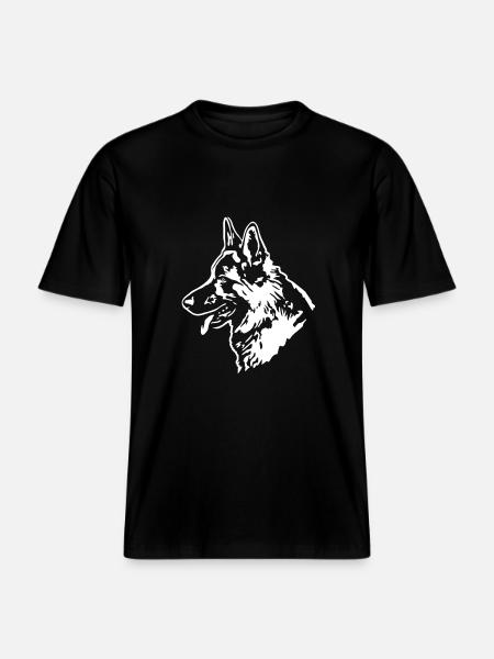 319 deutscher Schäferhund - RELAXED FIT Unisex Organic T-Shirt - Schwarz