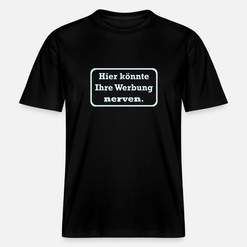 Werbung -  RELAXED FIT Unisex Organic T-Shirt - Schwarz
