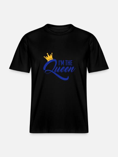 I'm the Queen - RELAXED FIT Unisex Organic T-Shirt - Schwarz