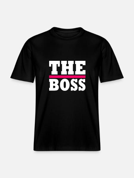 The boss - T-shirt unisexe RELAXED FIT en coton bio - noir