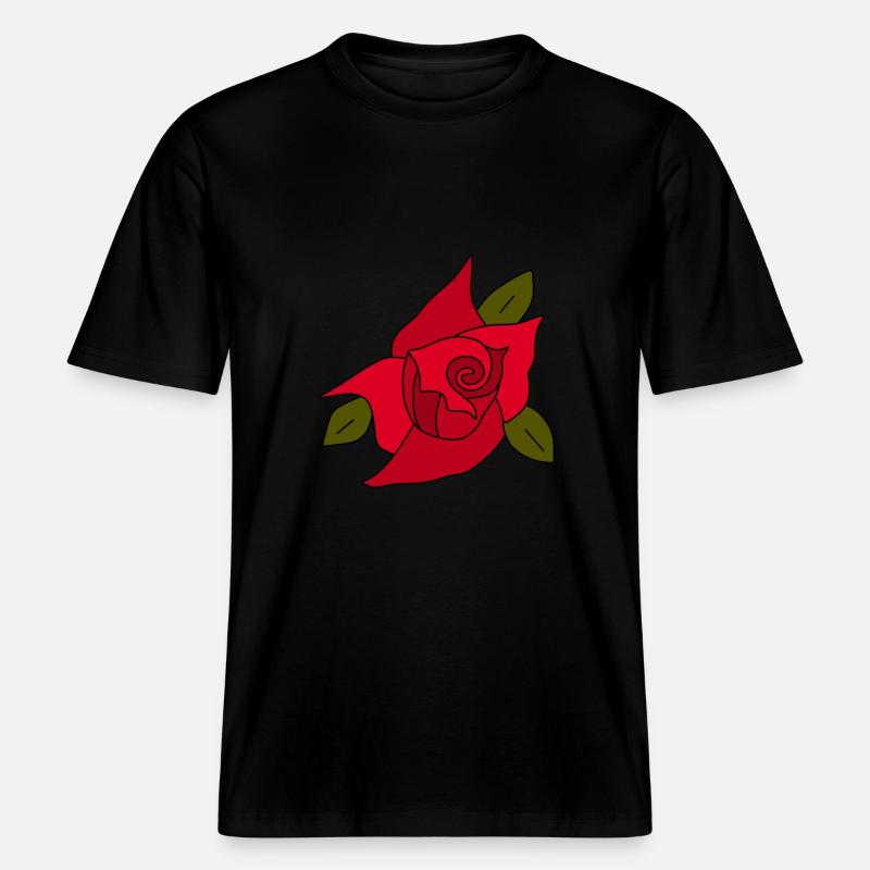 Saint-Valentin, Saint-Valentin, Saint-Valentin -  T-shirt unisexe RELAXED FIT en coton bio - noir